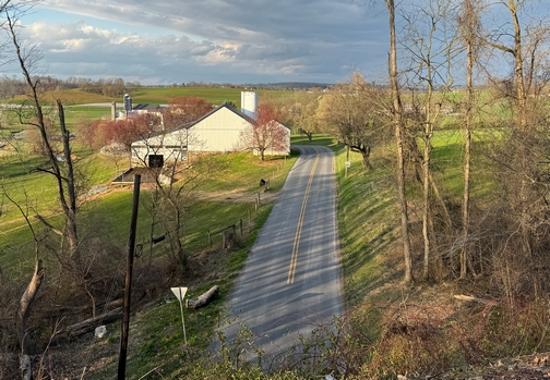 Farm view from Low Grade rail trail, Lancaster County, PA