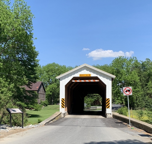 Neff's Mill Covered Bridge, Lancaster County, PA  5/27/19 (Click to enlarge)